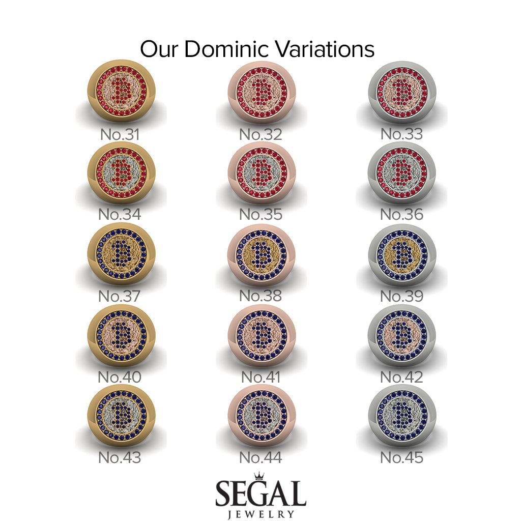 Glamorous Black Diamond Bitcoin Ring - Dominic No. 25