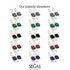 Halo Emerald Cut Sapphire Earrings - Izabella No. 43