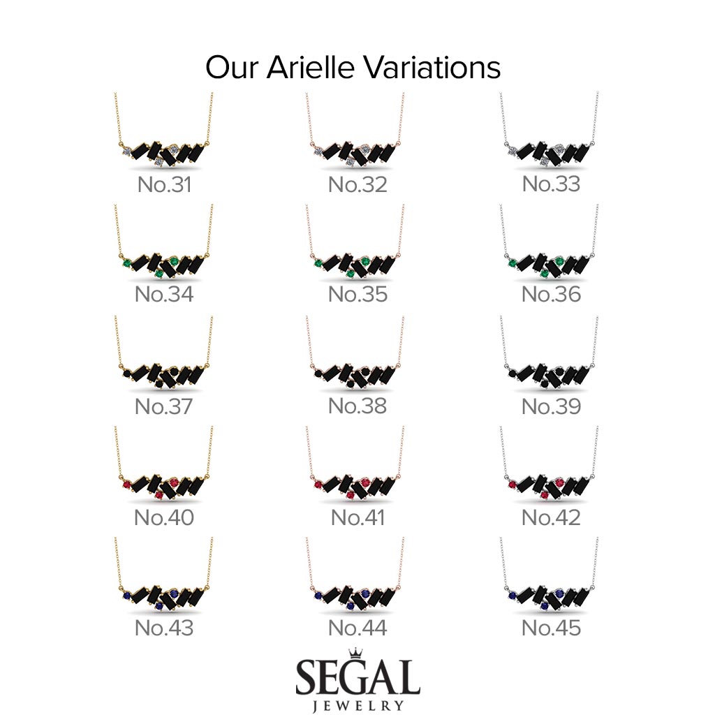 Baguette Emerald Necklace - Arielle No. 66