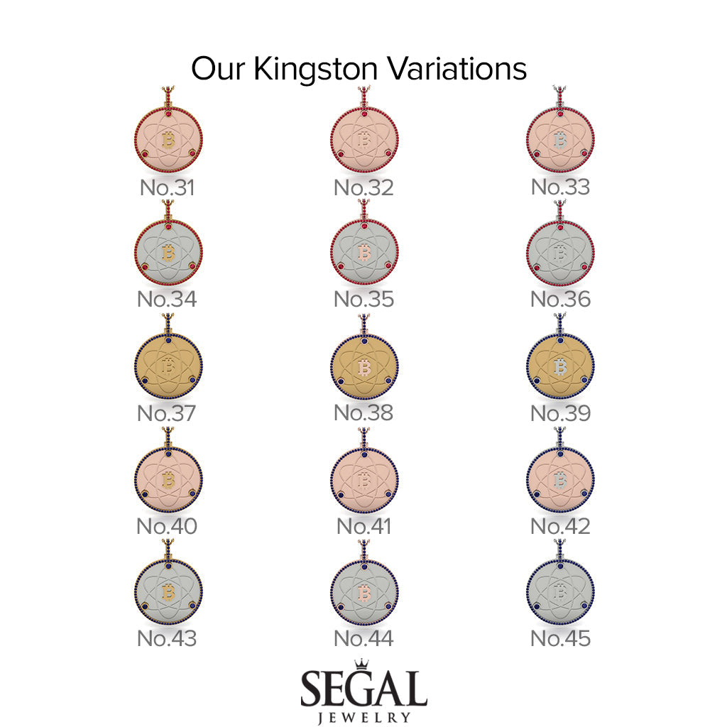 Bitcoin Emerald Atom Necklace - Kingston No. 15