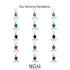 Oval Diamond Hidden Halo Necklace - Gemma No. 61