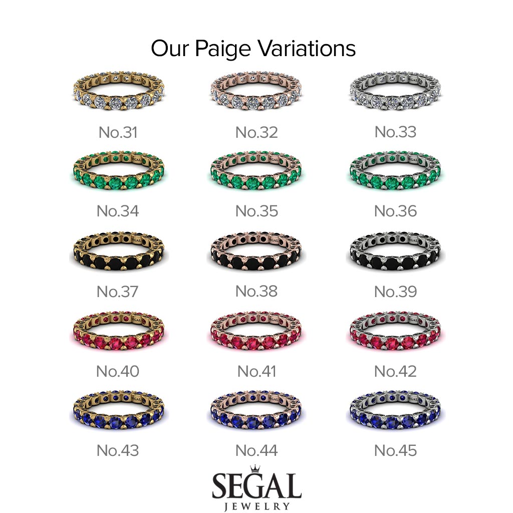 Glamorous Black Diamond Eternity Ring - Paige No. 54