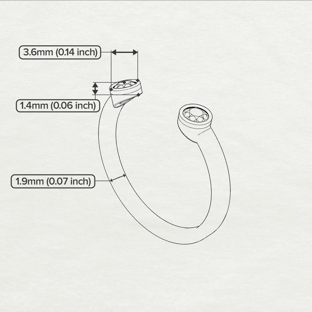 Open Bezel Diamond Ring - Khloe No. 3