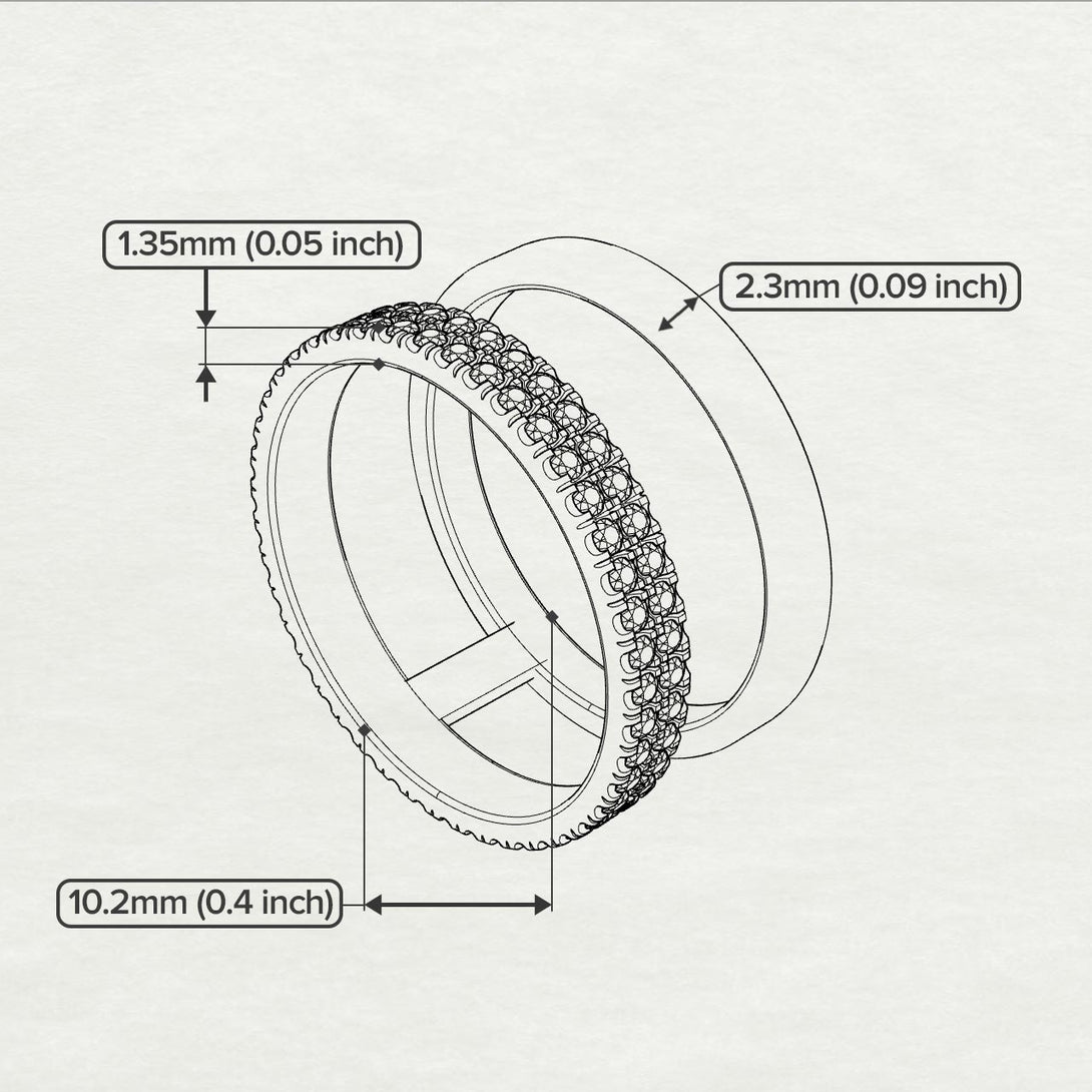 Balance Ratio Sapphire Band - Iris No. 13
