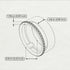 Golden Ratio Black Diamond Band - Isabel No. 7
