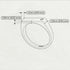 Thin Signature Band With Diamond - Norah No. 1