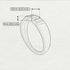 3 Stone Bagutte Diamond Ring - Lilly No. 3 image 4