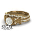 The Butterfly Stairs Bridal Set Diamond Ring- Amelia no. 1