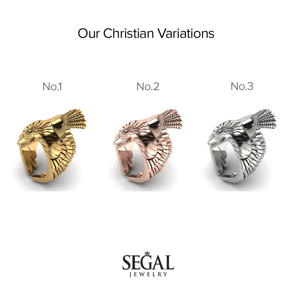 Beautiful Bird Open Ring - Christian No. 2
