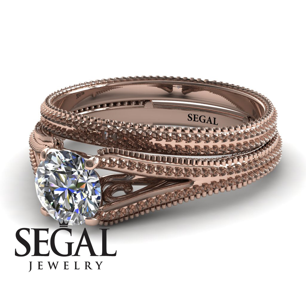 The Royal Queen Bridal Set Diamond Ring- Eva no. 2