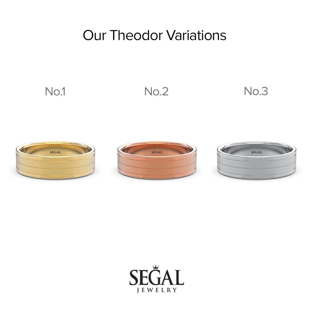 Classic Minimal Wedding Band - Theodore No. 2