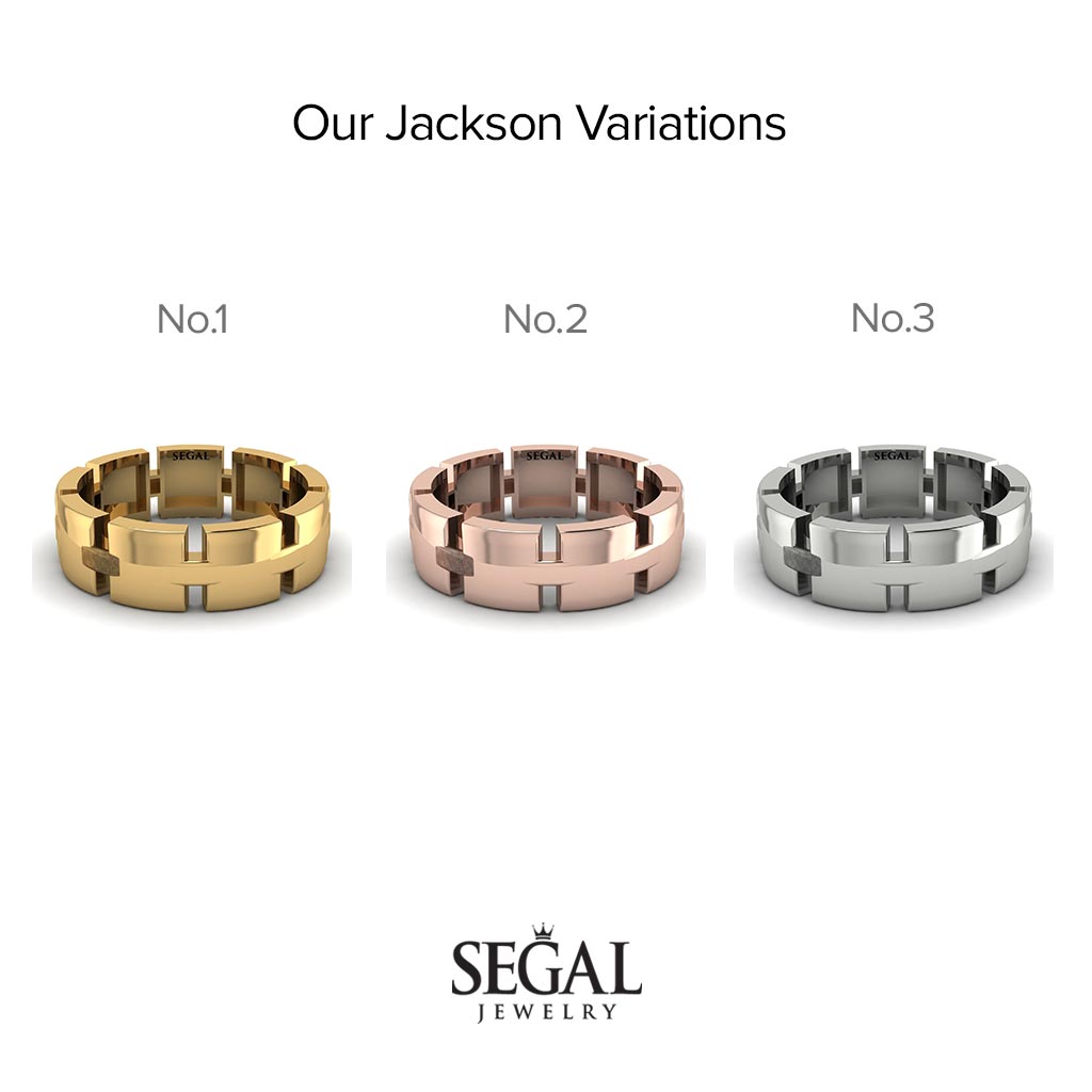 Geometrical Wedding Ring - Jackson No. 1