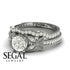 The Butterfly Stairs Bridal Set Diamond Ring- Amelia no. 3