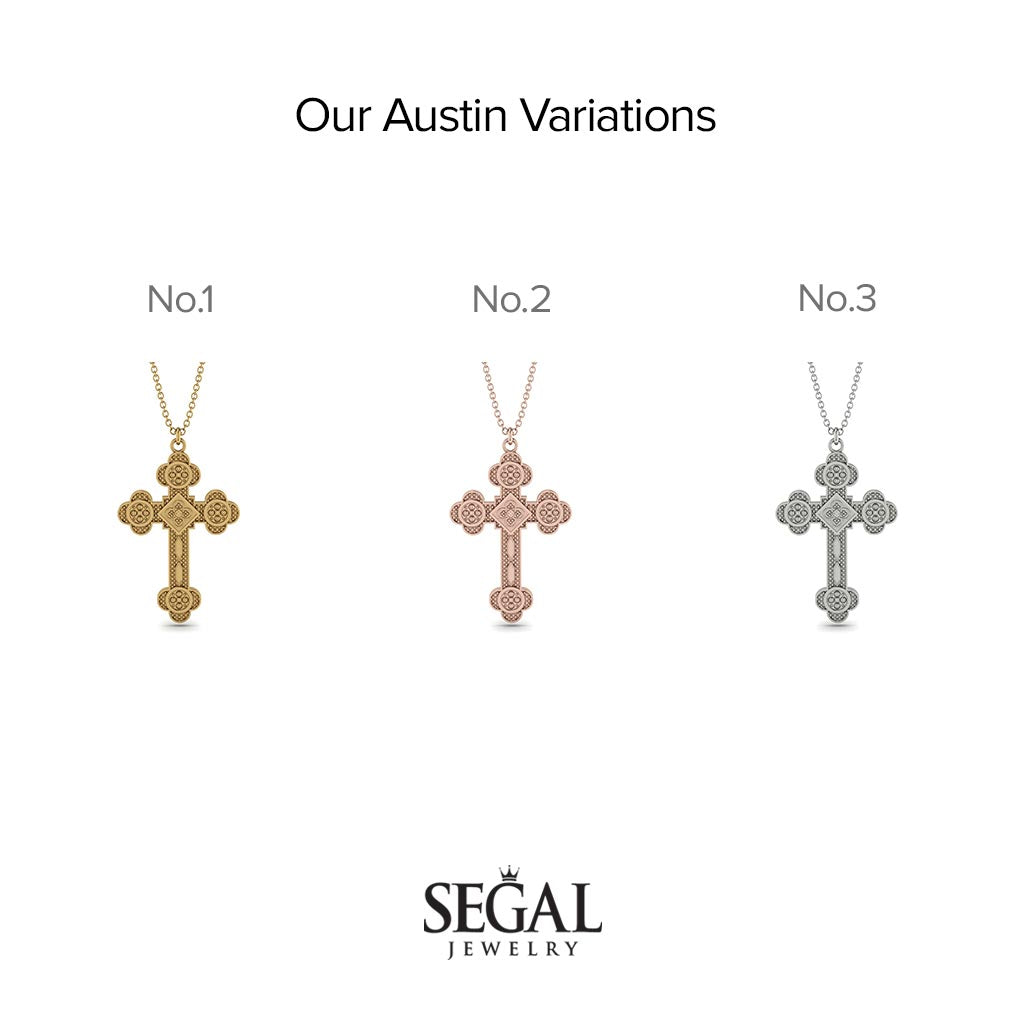 Antiochian Orthodox Christian Cross Necklace - Austin No. 3