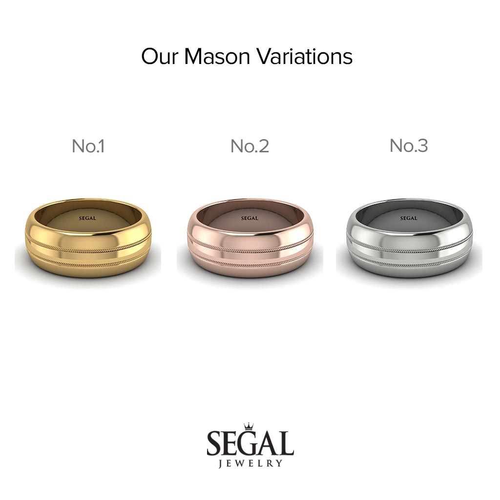 Classic Minimalist Wedding Band - Mason No. 3