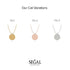 Personalised Gold Round Necklace - Cali No. 1