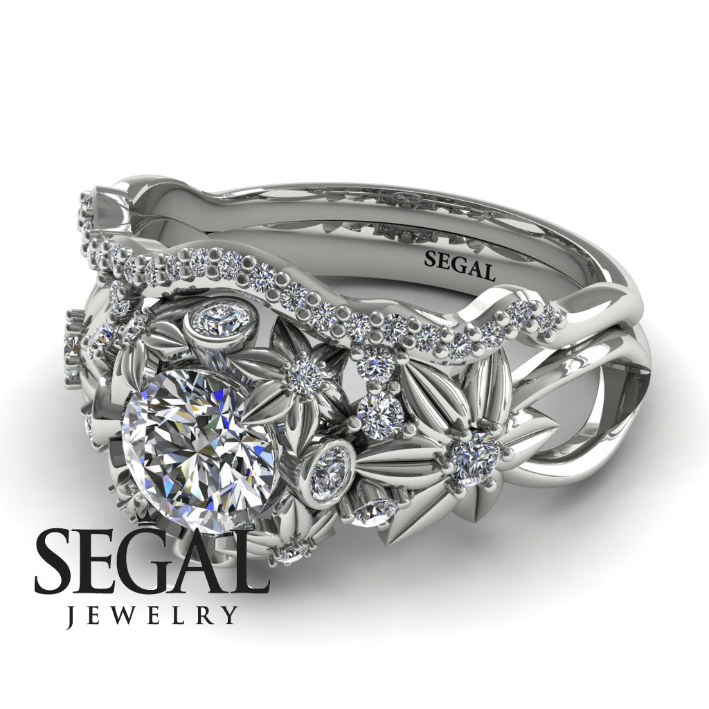 Band Only For Flowers And Branches Bridal Set Diamond Ring - Katherine no. 3