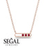 3 Ruby Stone Hollow Necklace - Zaria No. 11 image 4