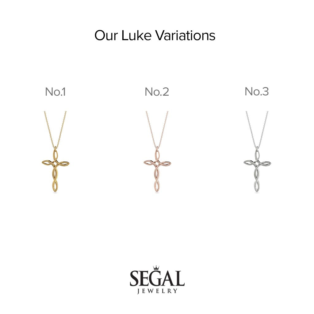 Swirl Cross Necklace - Luke No. 3