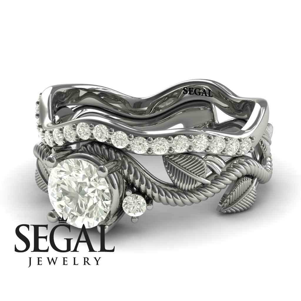 The Leaves Festival Bridal Set Diamond Ring- Allison no. 3