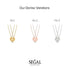 Two Half Heart Gold Couple Necklace - Denise No. 1