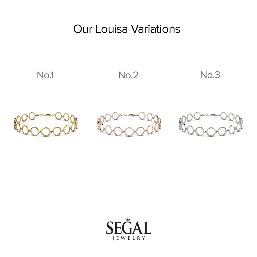 Round Gold Bracelet - Louisa No. 1