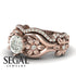The 4th Season Bridal Set Blooming Flower Ring Diamond Ring- Lauren no. 2