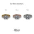 Cushion Cut diamond Hidden Halo Bridal Set - Alivia No. 3