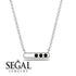 3 Black Diamond Stone Hollow Necklace - Zaria No. 9 image 4