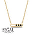 3 Black Diamond Stone Hollow Necklace - Zaria No. 7 image 4