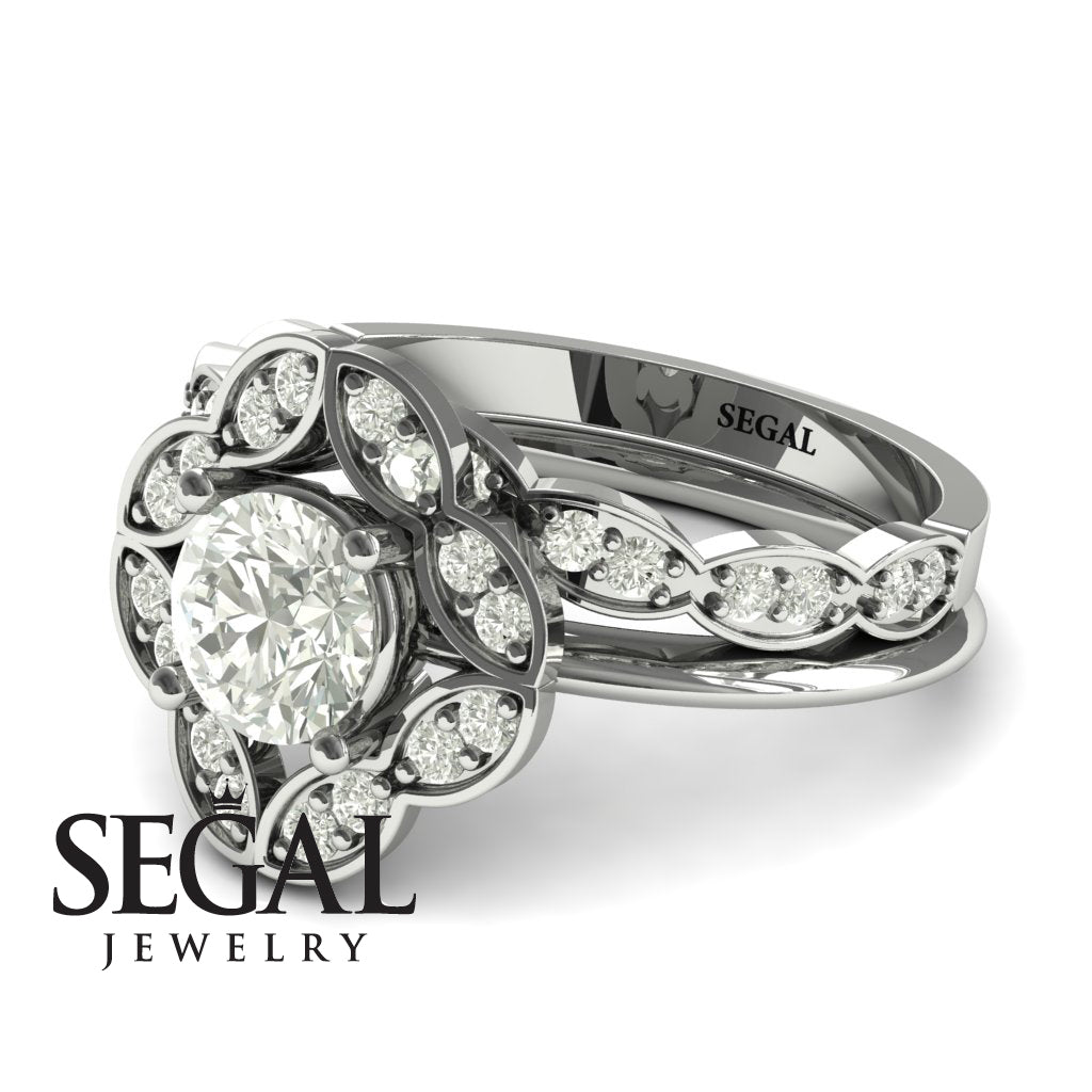 A Princess Ring Bridal Set Diamond Ring- Lucy no. 3