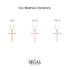Minimalist Thin Latin Cross Necklace - Matthias No. 3 image 2