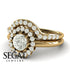 Halo's Vintage Bridal Set Diamond Wedding Ring- Clara no. 1 image 3