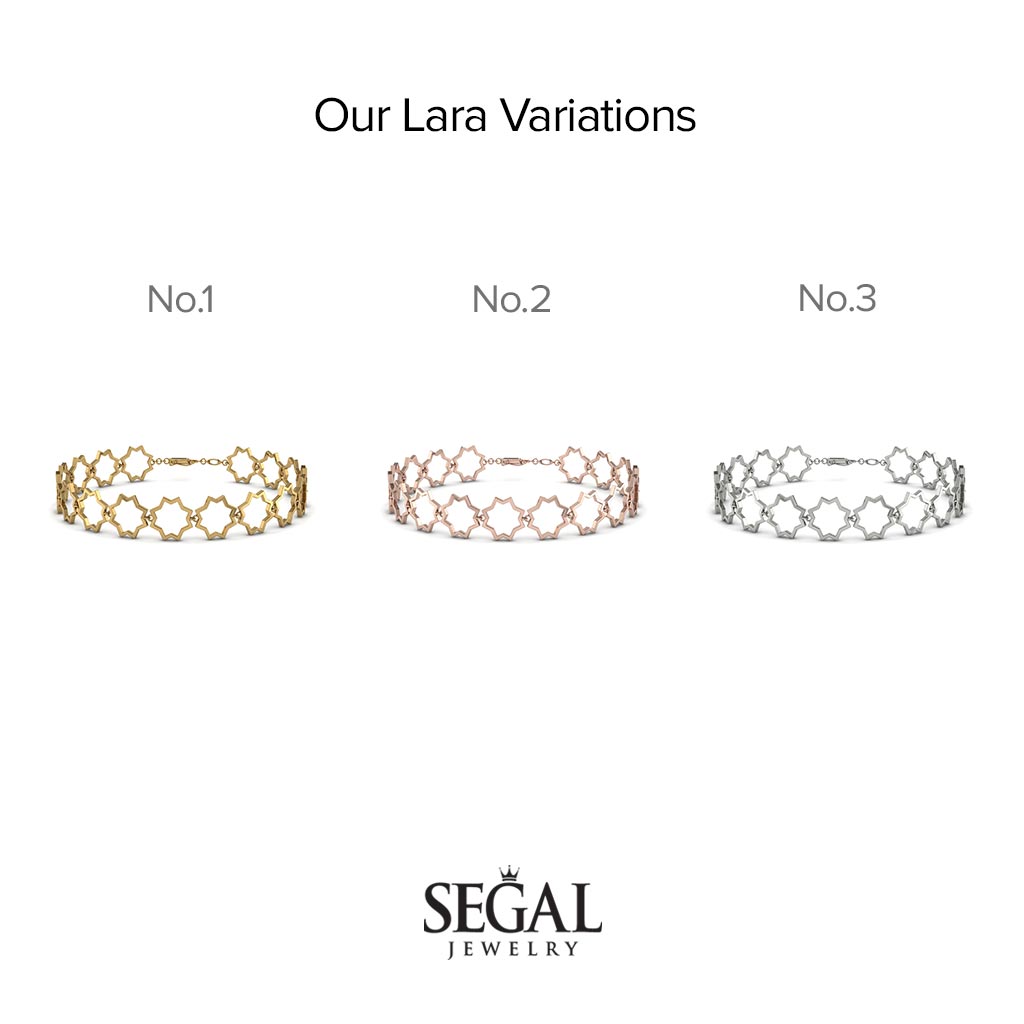 Open Star Gold Bracelet - Lara No. 2