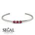 3 Stone Ruby Braclet - Eileen No. 12