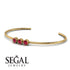 3 Stone Ruby Braclet - Eileen No. 10
