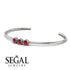 3 Stone Ruby Braclet - Eileen No. 12