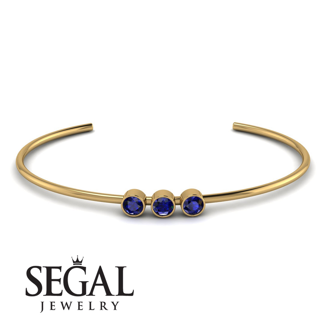 3 Stone Sapphire Braclet - Eileen No. 13
