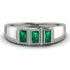 3 Stone Bagutte Emerald Ring - Lilly No. 6 image 1