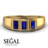 3 Stone Bagutte Sapphire Ring - Lilly No. 13
