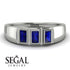 3 Stone Bagutte Sapphire Ring - Lilly No. 15