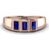 3 Stone Bagutte Sapphire Ring - Lilly No. 14
