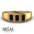 3 Stone Bagutte Black Diamond Ring - Lilly No. 7 image 6