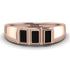 3 Stone Bagutte Black Diamond Ring - Lilly No. 8 image 1
