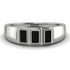 3 Stone Bagutte Black Diamond Ring - Lilly No. 9 image 1