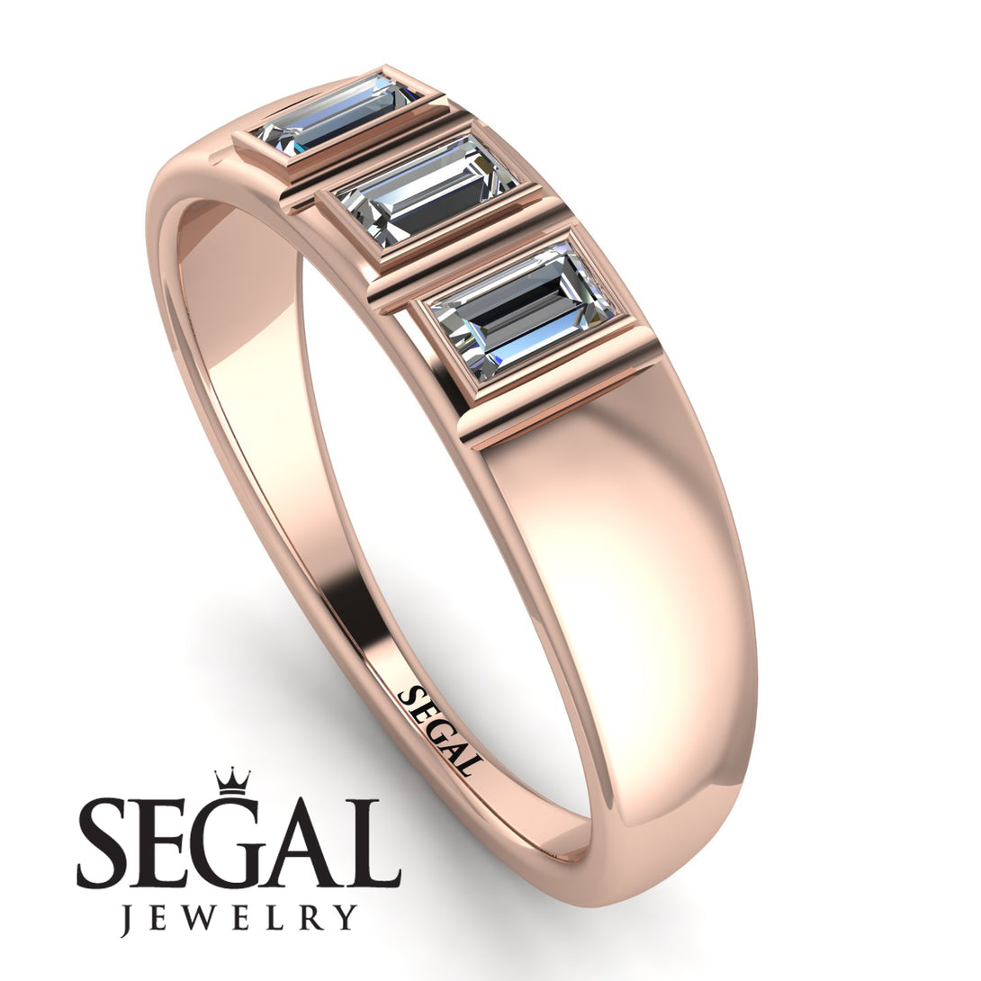 3 Stone Bagutte Diamond Ring - Lilly No. 2