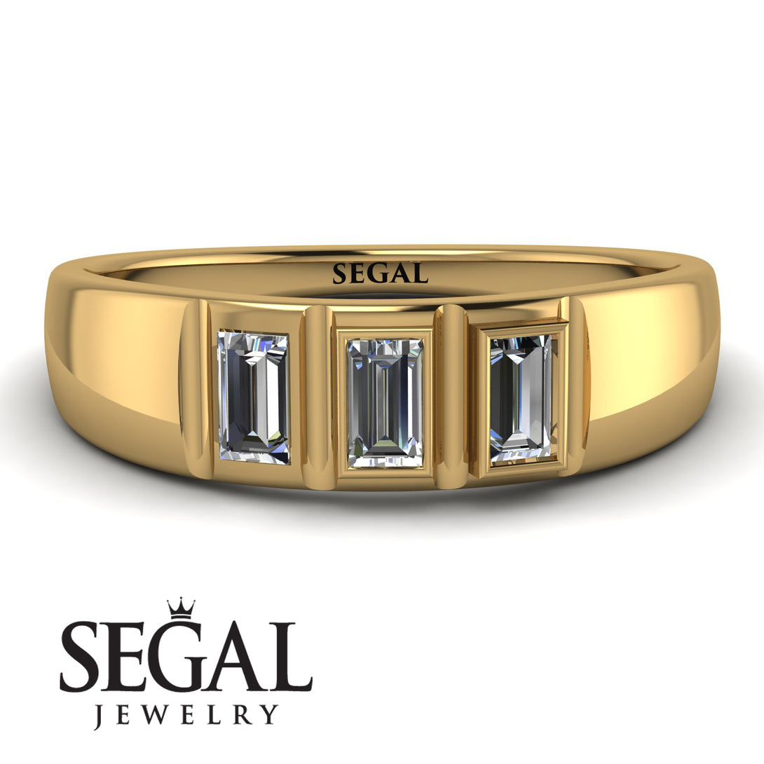 3 Stone Bagutte Diamond Ring - Lilly No. 1