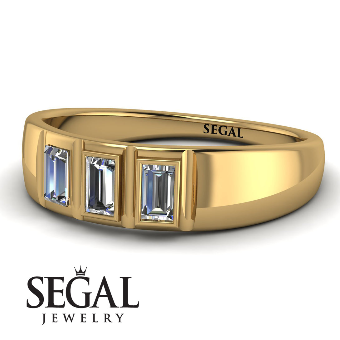 3 Stone Bagutte Diamond Ring - Lilly No. 1
