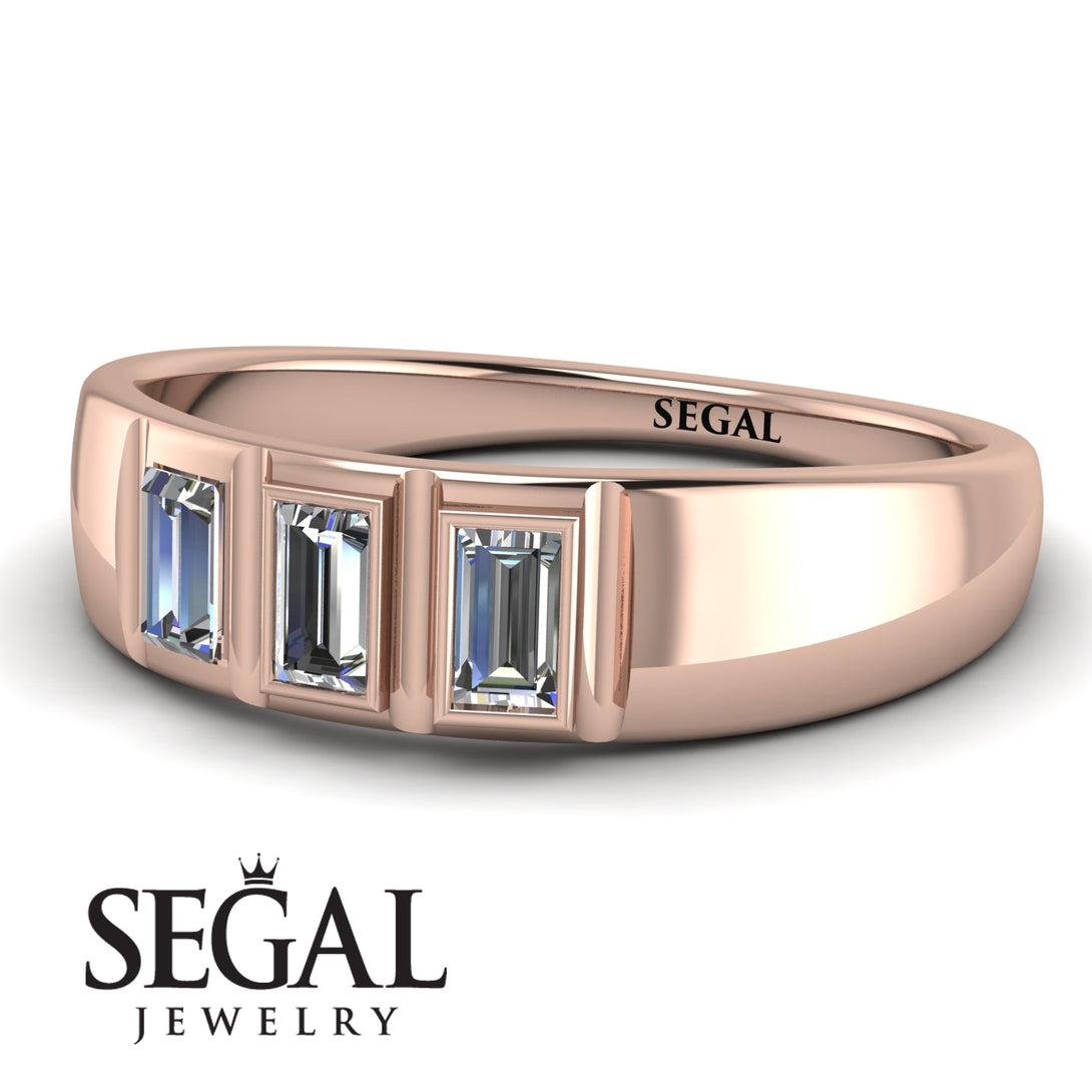 3 Stone Bagutte Diamond Ring - Lilly No. 2