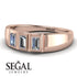 3 Stone Bagutte Diamond Ring - Lilly No. 2